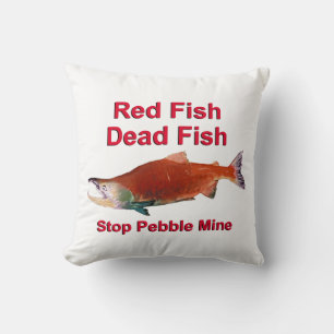 After Salmon - Stop Pebble Mine Cushion