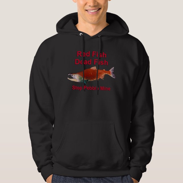 After Salmon - Stop Pebble Mine Hoodie (Front)