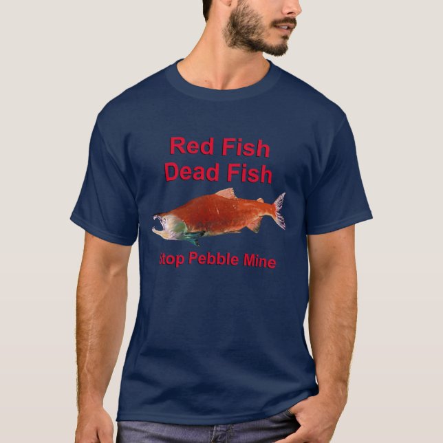 After Salmon - Stop Pebble Mine T-Shirt (Front)
