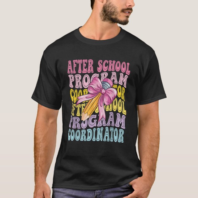 After School Program Coordinator Youth Mentor Back T-Shirt (Front)