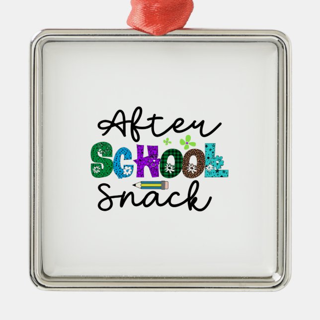 After School Snack Metal Ornament (Front)