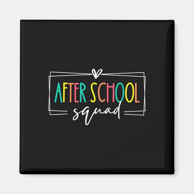 After school squad after school program magnet (Front)