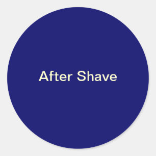 After Shave Labels/ Classic Round Sticker