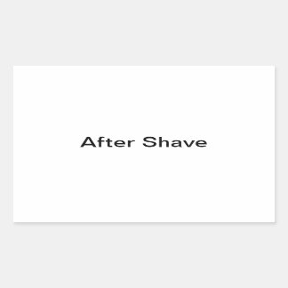 After Shave Labels/ Rectangular Sticker