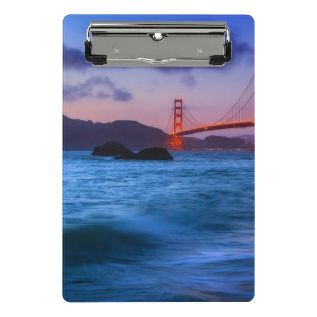 After sunset out at Baker Beach Mini Clipboard (Front)