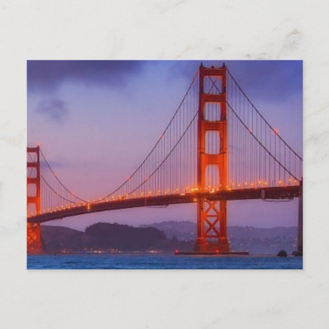 After sunset out at Baker Beach Postcard (Front)