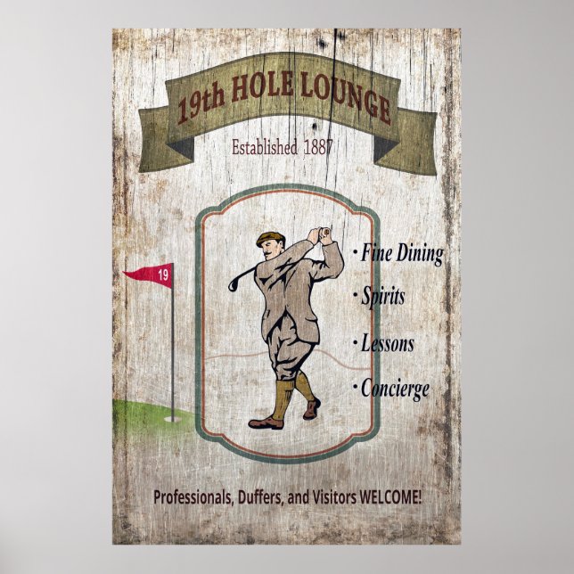 AFTER the BACK NINE - The 19th Hole Poster (Front)