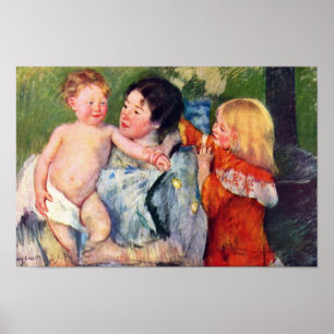 After The Bath By Cassatt Mary (Best Quality) Poster