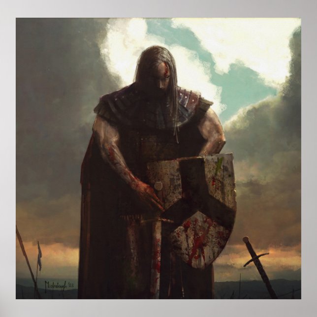 After the battle - warrior poster (Front)