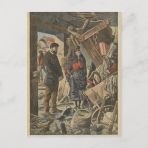 After the disaster fro 'Le Petit Journal' Postcard