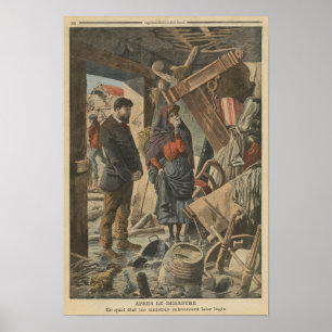After the disaster fro  'Le Petit Journal' Poster