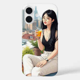 After the Garden, a Sip of Calm iPhone 16 Case