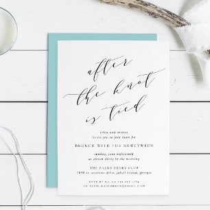 After the Knot is Tied   Wedding Brunch Invitation