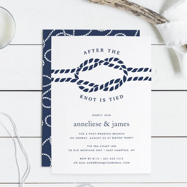 After the Knot is Tied | Wedding Brunch Invitation (Creator Uploaded)