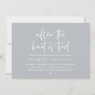 After the knot tied, Happily Ever After Brunch Invitation