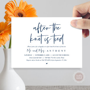 After the knot tied, Happily Ever After Brunch Invitation