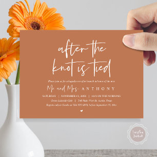 After the knot tied, Happily Ever After Brunch Invitation