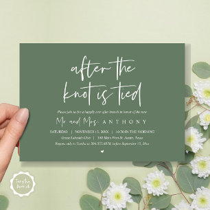After the knot tied, Happily Ever After Brunch Invitation