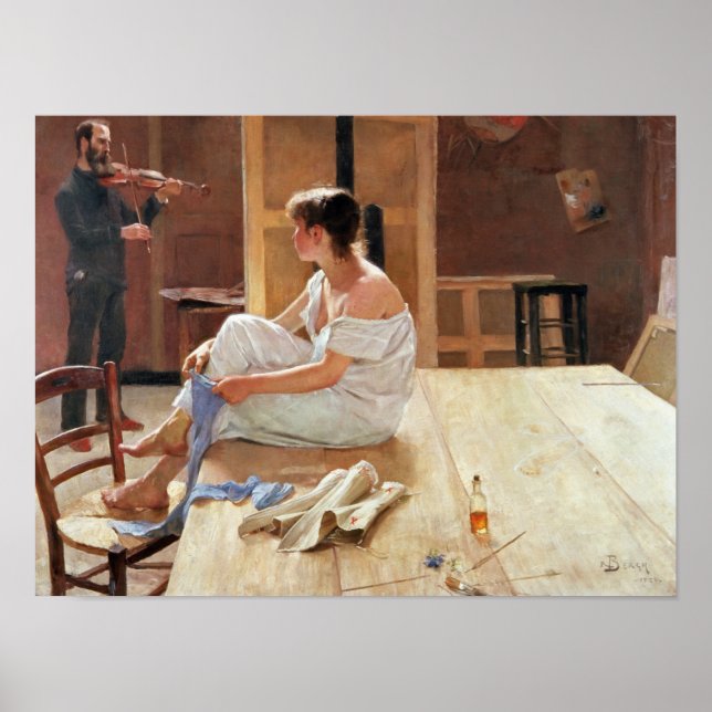 After the Pose, 1884 Poster (Front)