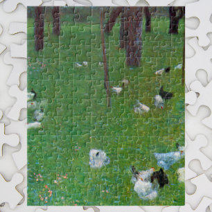 After the Rain, Garden Chickens by Gustav Klimt Jigsaw Puzzle