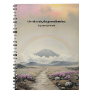 After the Rain (Japanese Watercolor Landscape Art) Notebook