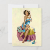 After The Shower Pin-Up Girl Vaughan Alden Bass