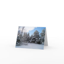 After the Snowstorm Christmas Folded Greeting Card