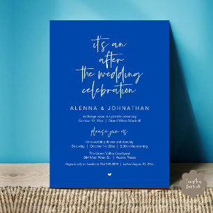 After the Wedding Modern Minimalist Casual Party Invitation