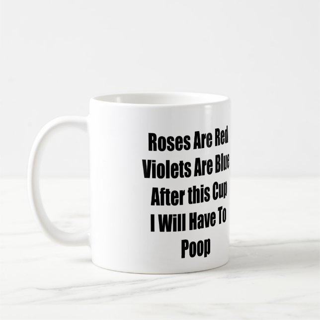 After this cup I will have to poop (Left)