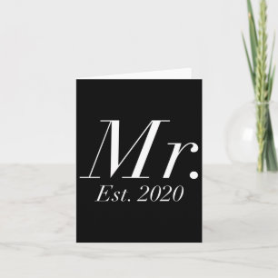 After Wedding Attire For Bride & Groom Couple Card