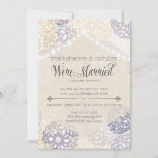 After Wedding Flowers & Lights Party Invitations