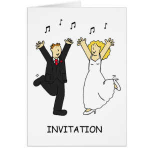 After Wedding Party Invitation Couple Dancing