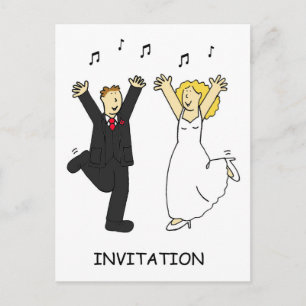 After wedding party. invitation postcard