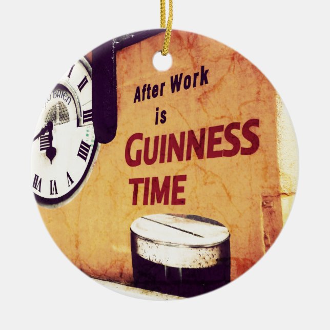 After Work Ceramic Ornament (Front)