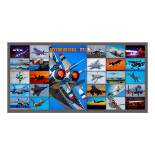 AFTERBURNERS USA! “MONTAGE” POSTER