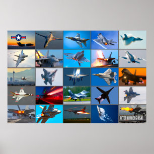 AFTERBURNERS USA! “MONTAGE” POSTER