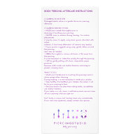 Aftercare Instructions Body Piercing Purple