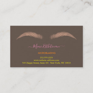 Aftercare Instructions Eyebrow Ros Microblade Logo Business Card