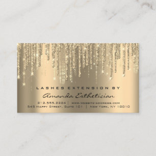 Aftercare Instructions Eyelash Extension Drips Business Card