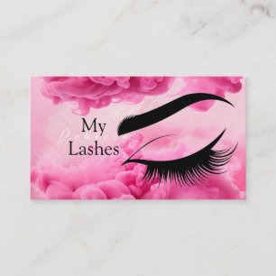 Aftercare Instructions Eyelash Extension Spa Salon Business Card