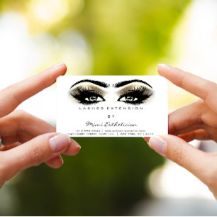 Aftercare Instructions Lash Champaigne White Gold Business Card