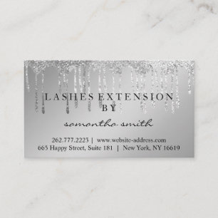 Aftercare Instructions Lash Gold Drips Spark Business Card