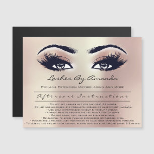 Aftercare Instructions Lashes Extension Microblade Magnetic Invitation