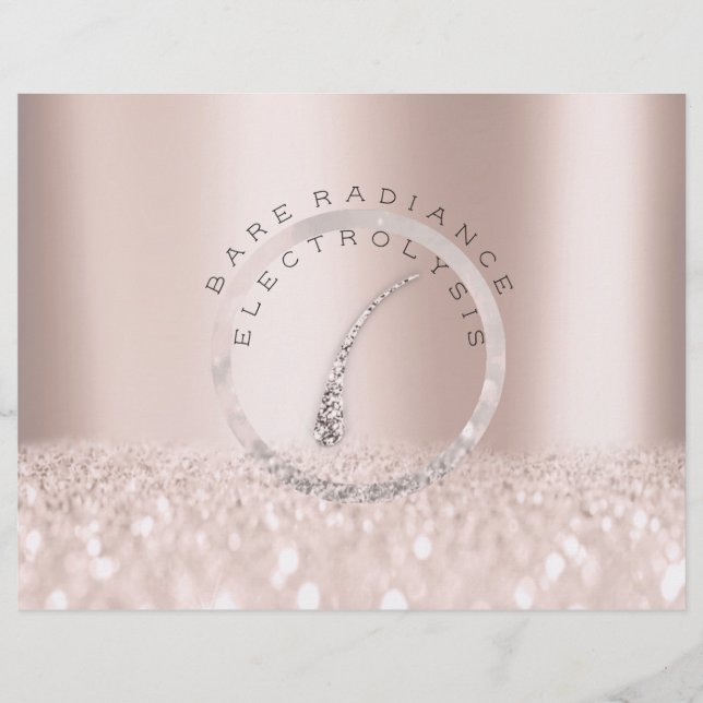 Aftercare Instructions Rose Electrolysis Logo Grey Flyer (Front)