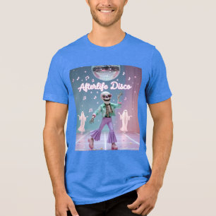 Afterlife Disco – Groovy Skeleton Dance in Pastel  Tri-Blend Shirt