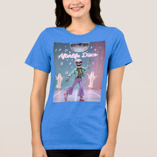 Afterlife Disco – Groovy Skeleton Dance in Pastel Tri-Blend Shirt