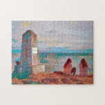 Afternoon at the Lopez Island Monument Puzzle<br><div class="desc">This jigsaw puzzle features a beautiful image of two friends at the top of the National Monument at Iceberg Point on Lopez Island. This island is a tourist destination in the San Juan Islands in Washington State, near the Gulf Islands of Canada, and is accessible only by ferry or private...</div>