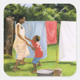 Afternoon Break 2000 Square Sticker