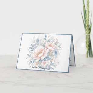 Afternoon in Bloom Personalised Floral Design Card