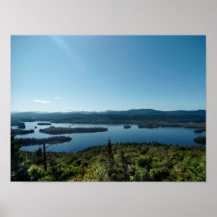 Afternoon in blue Mountain Poster